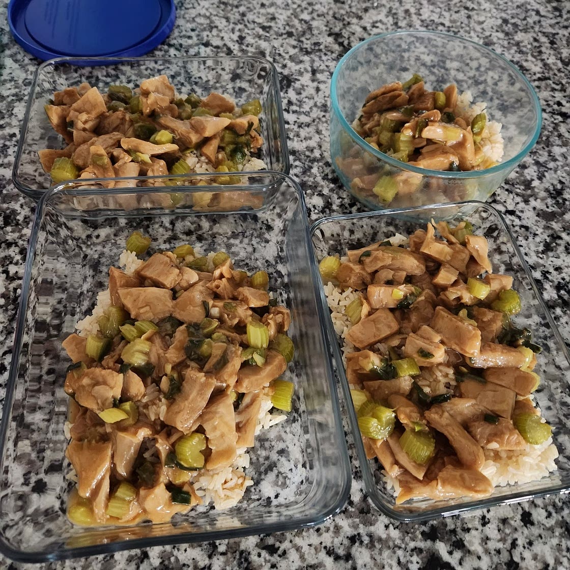 Hoisin Vegan Chicken and Celery