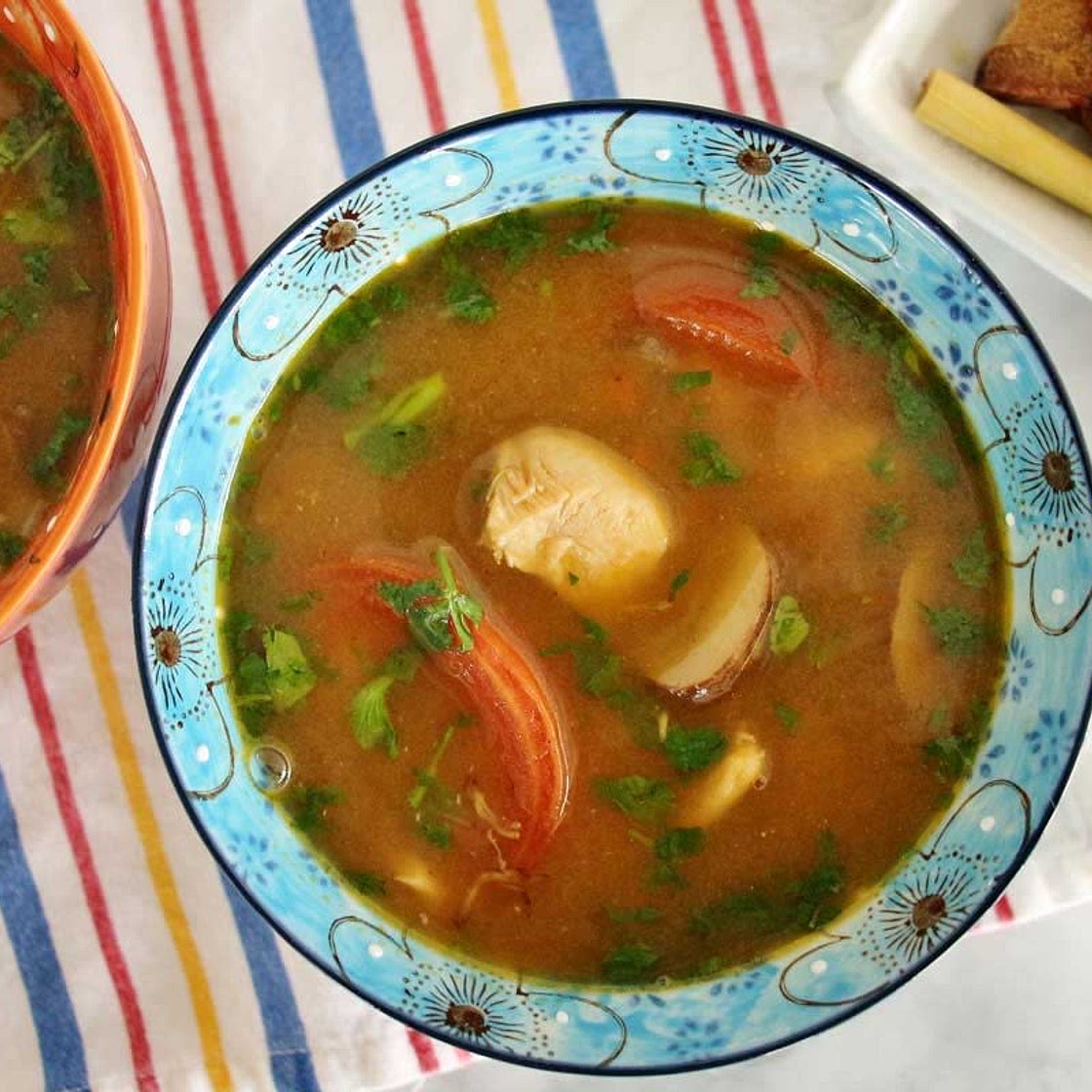 Tom Yum Gai (Thai Hot and Sour Chicken Soup)