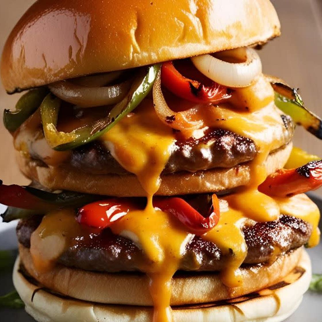 Fajita Cheeseburger