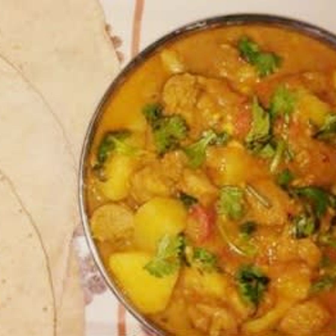 Simple Soya Chunks Curry