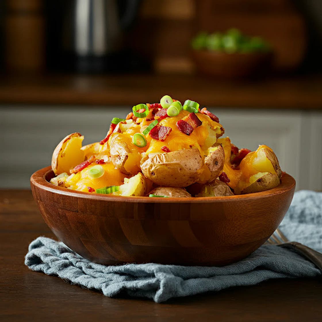 Loaded Smashed Potato Salad - Easy Recipe for Gatherings