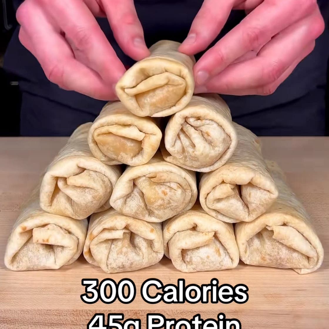 High Protein Cheesy Garlic Chicken Rolls