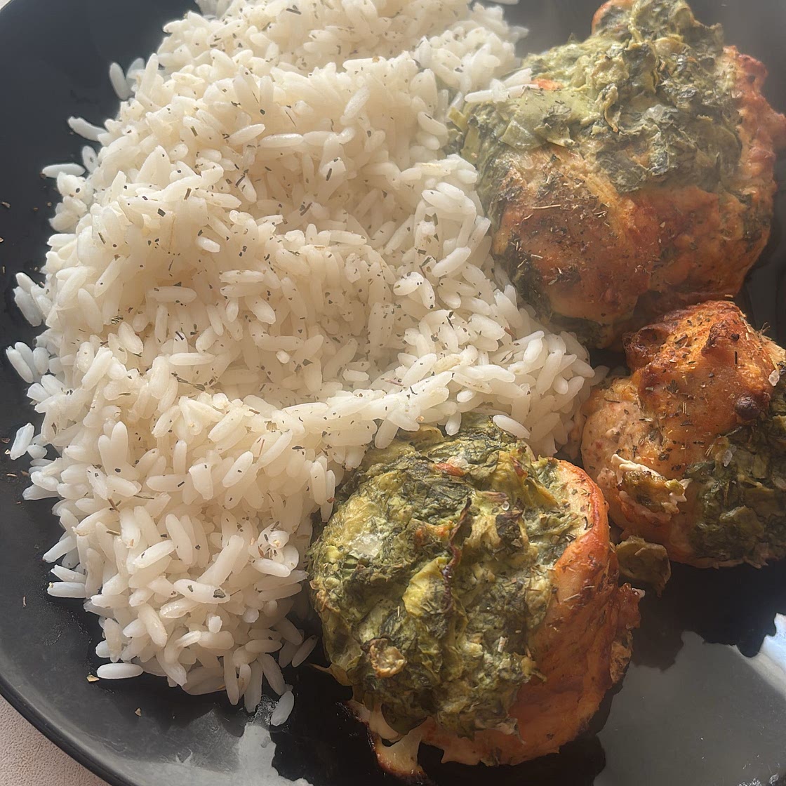 Chicken with spinach and artichokes notes