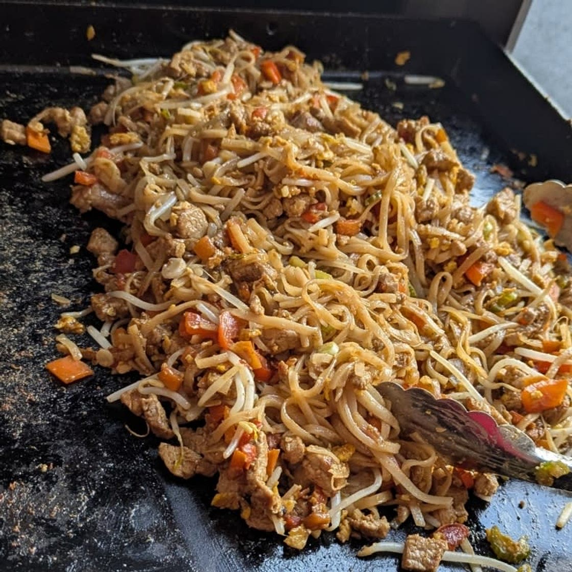 Pad Thaï (style Thai Express) Poêle ou plancha.