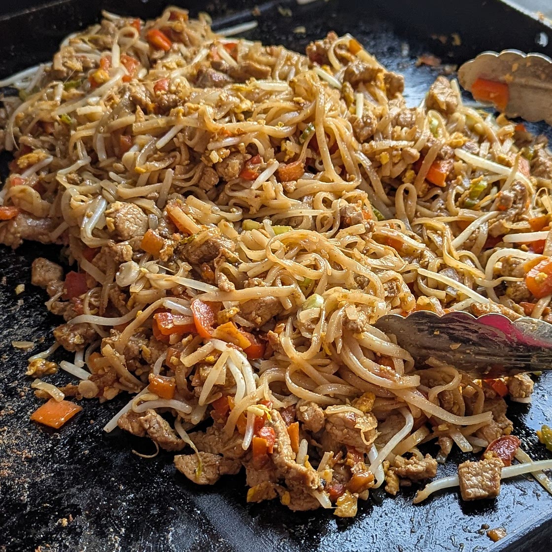 Pad Thaï (style Thai Express) Poêle ou plancha.