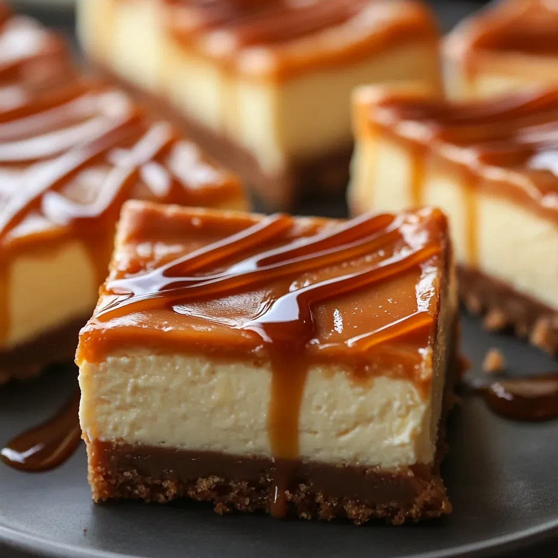 The Best Caramel Cheesecake Bars Recipe