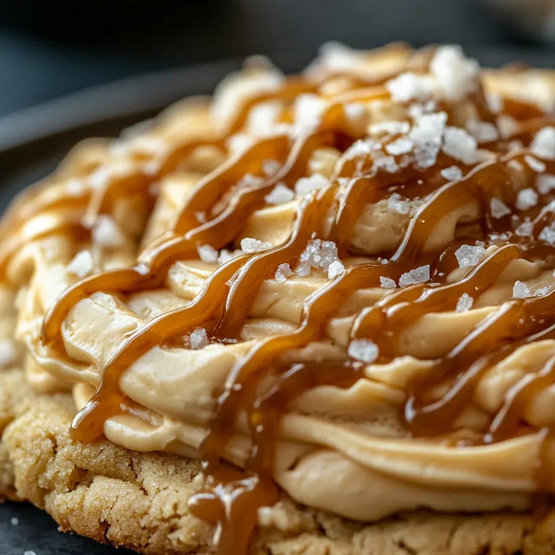 Copycat Crumbl Salted Caramel Cheesecake Cookies