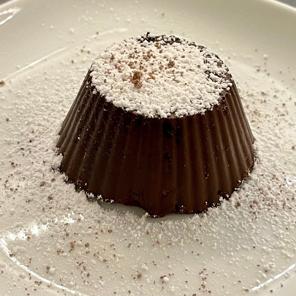 Dark chocolate & banana pudding! 😍