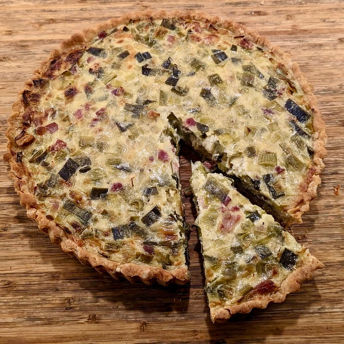 French leeks & bacon tart