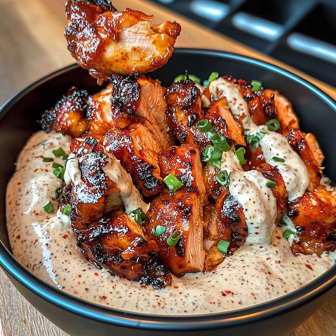 Korean BBQ chicken with chili sauce