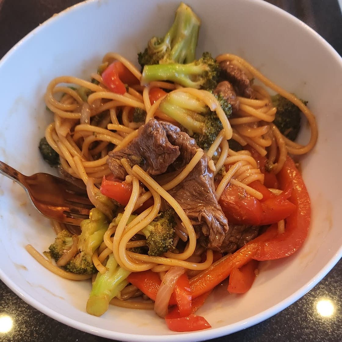 Beef Teriyaki Noodle Stir-Fry