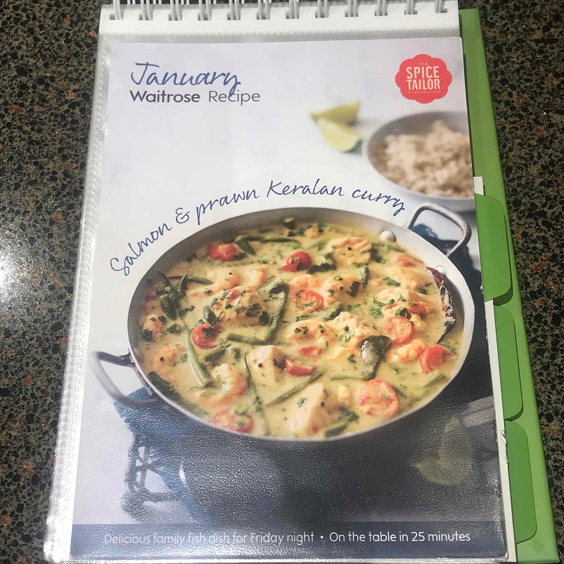 Salmon and prawn Keralan curry