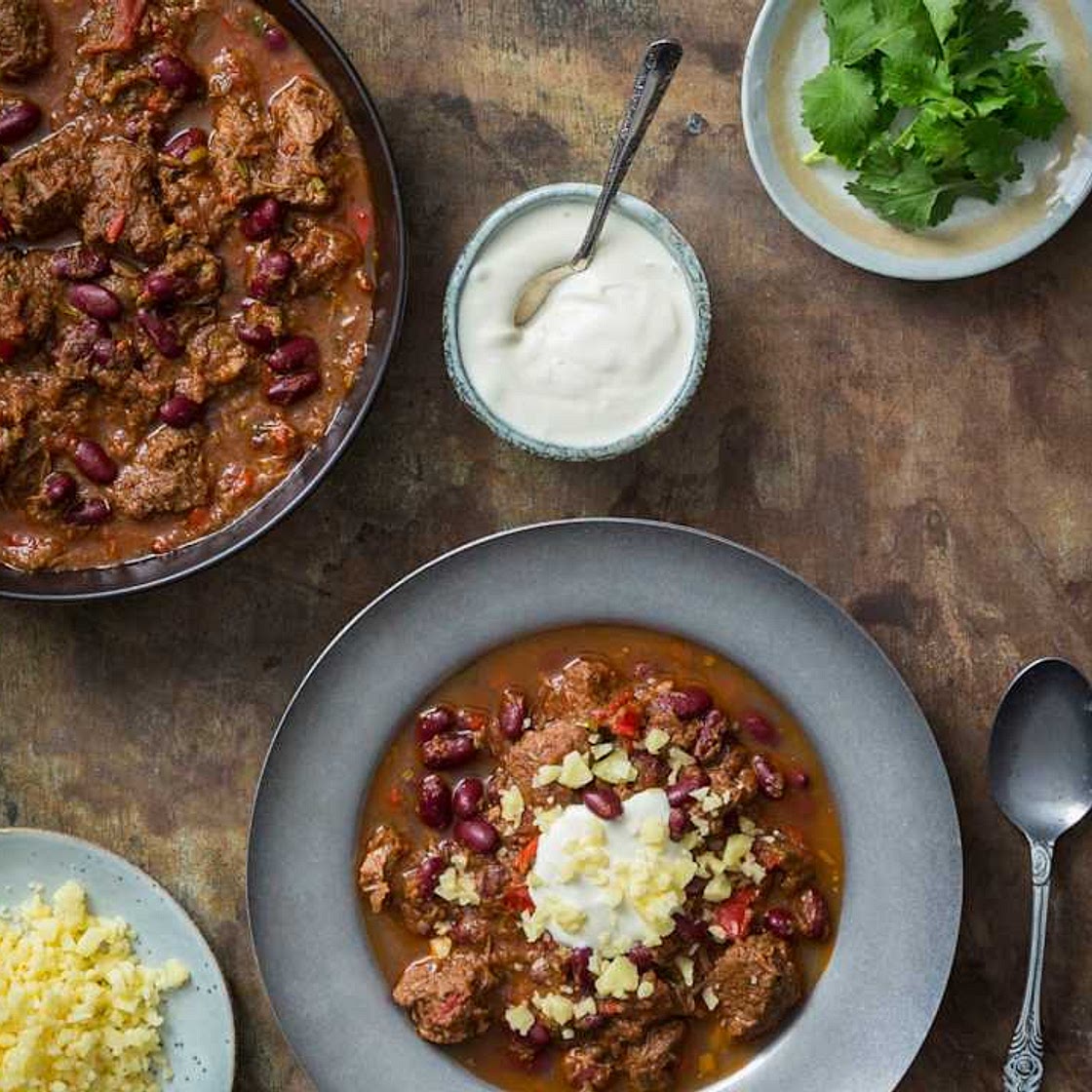 Beef brisket chilli con carne