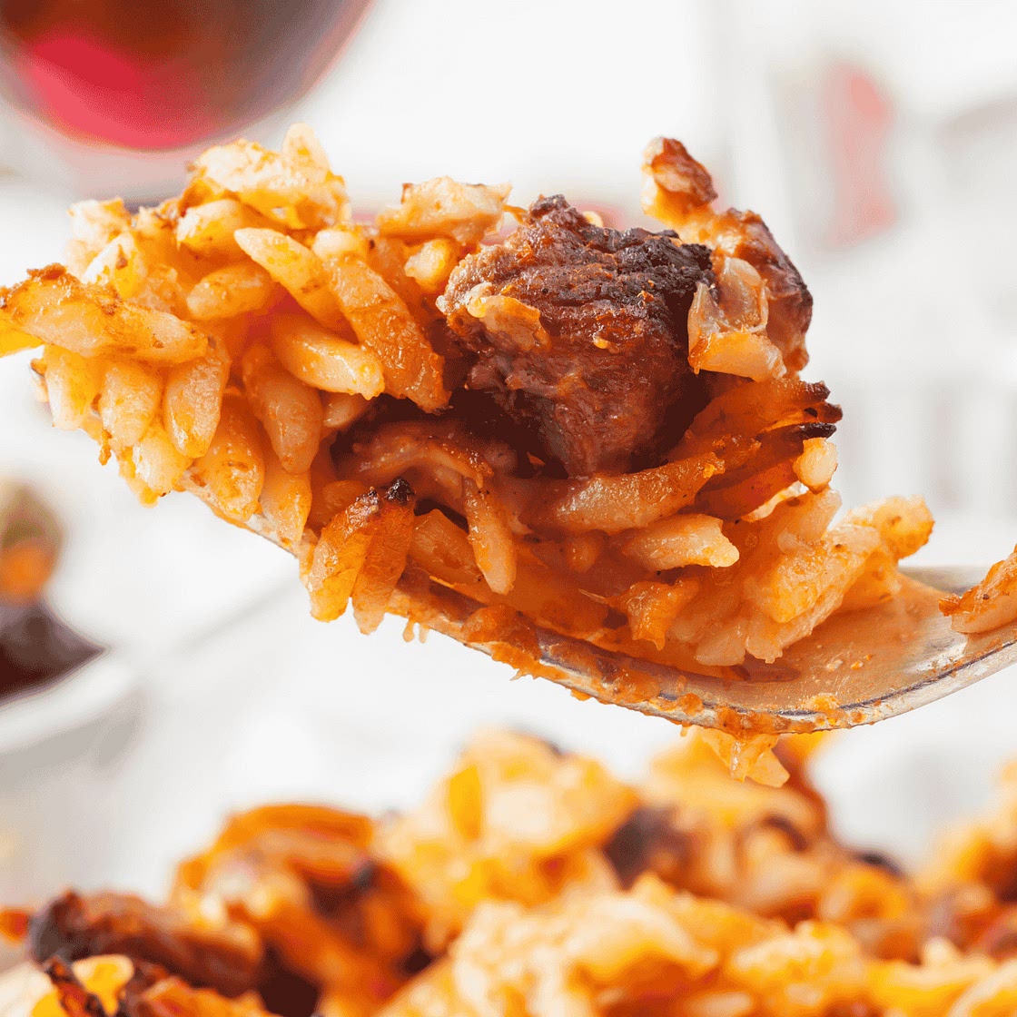 Baked Lamb with Orzo