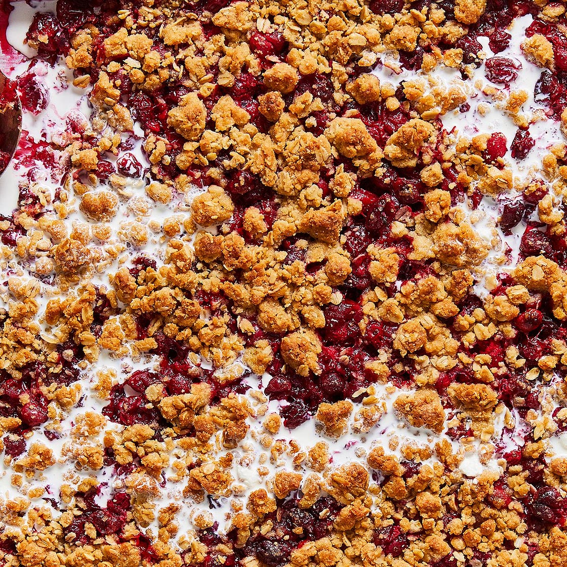 Sheet-Pan Cranberry Crisp