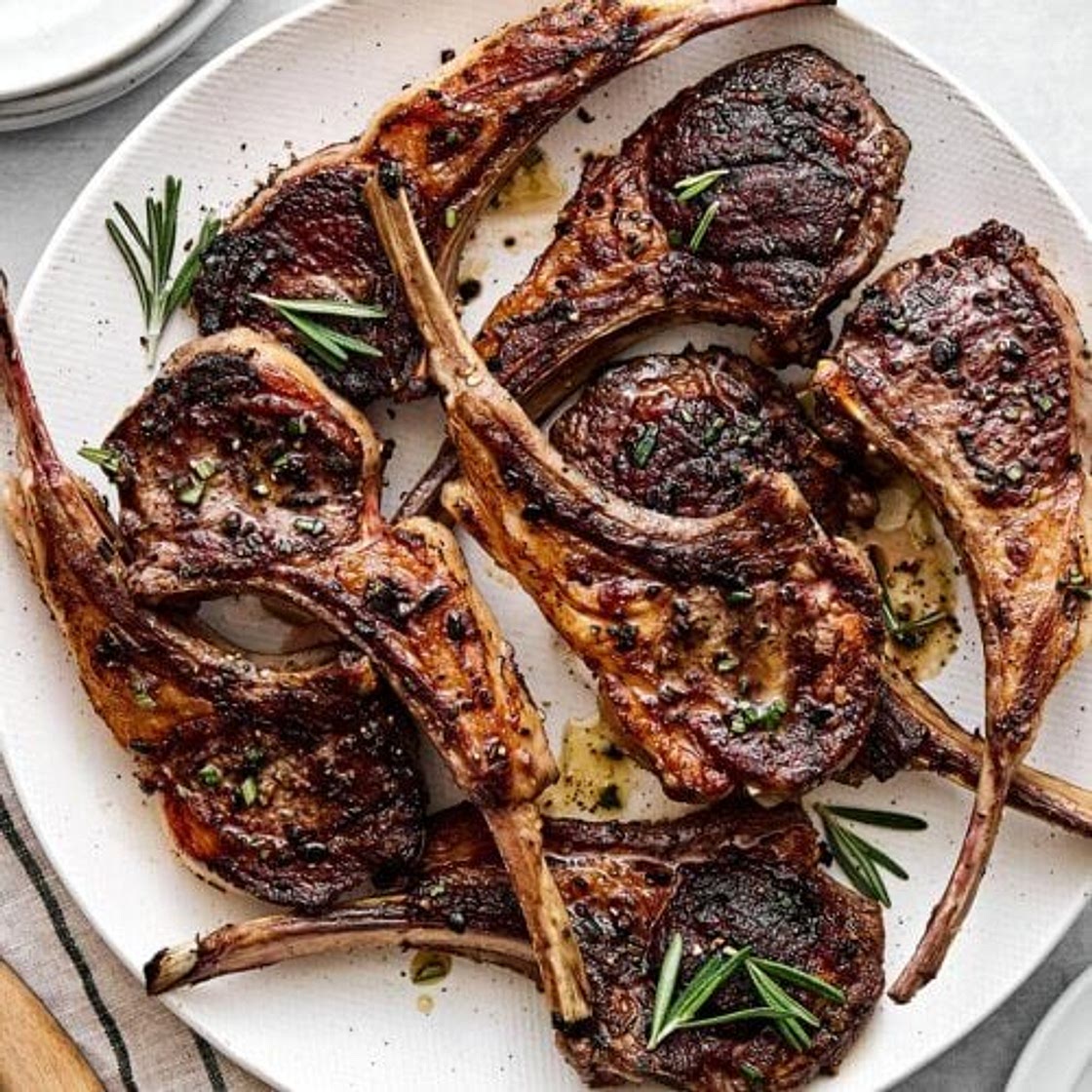 Garlic Rosemary Grilled Lamb Chops