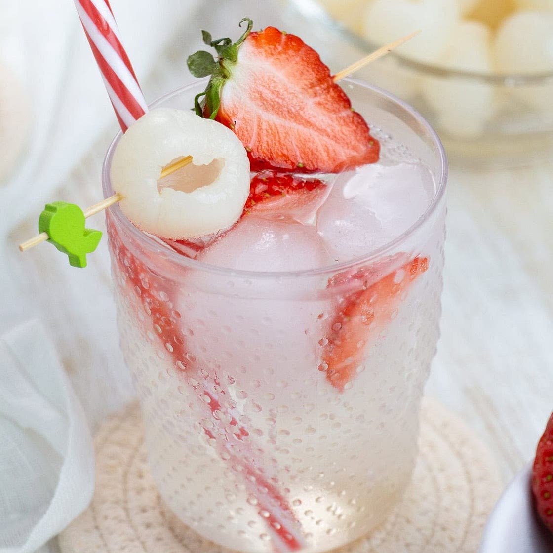 Lychee Fizzy Mocktail