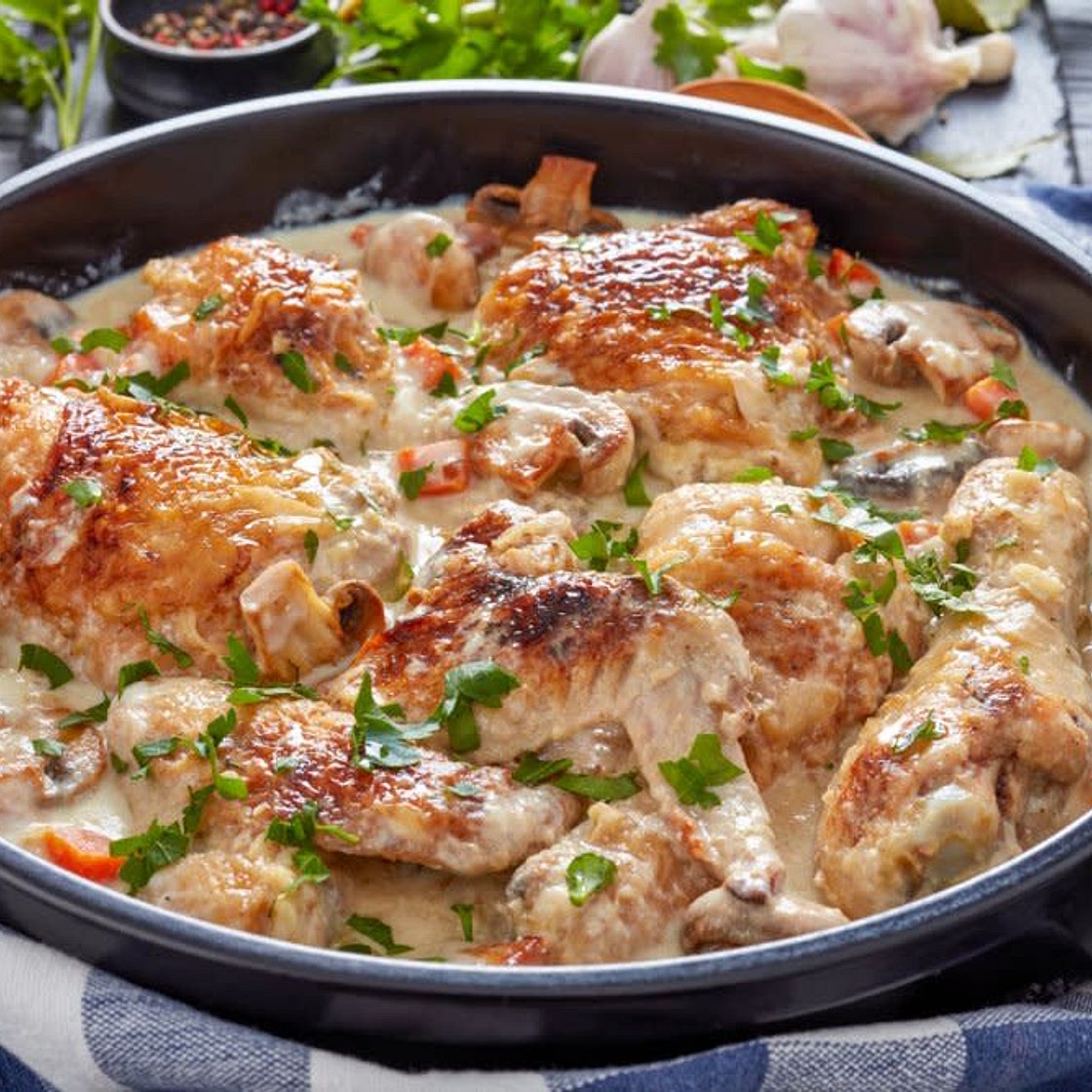 Poulet au Gorgonzola Champignon