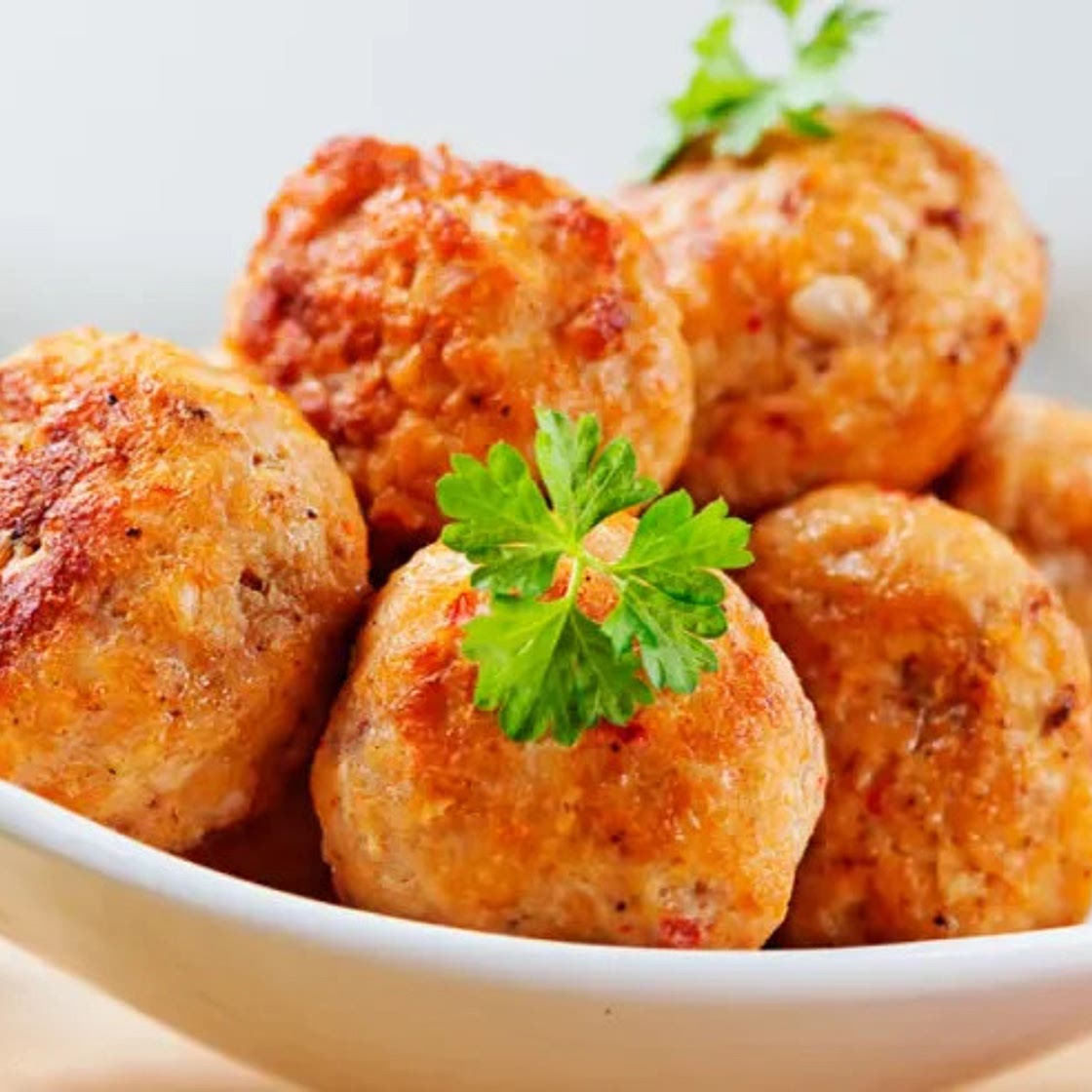 Boulettes citronées de poulet et porc aux herbes