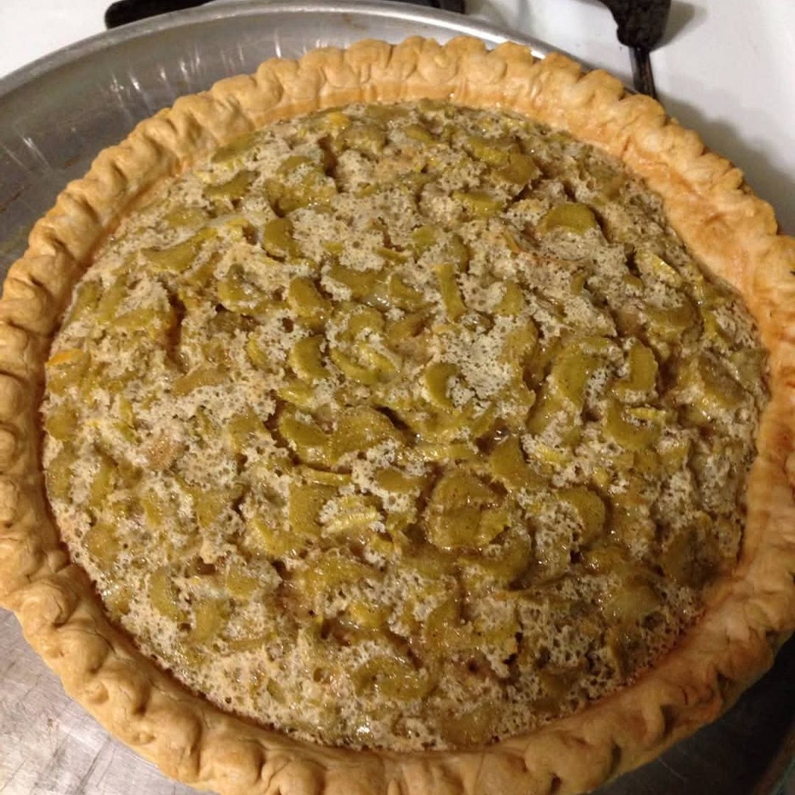 Rhubarb Custard Pie