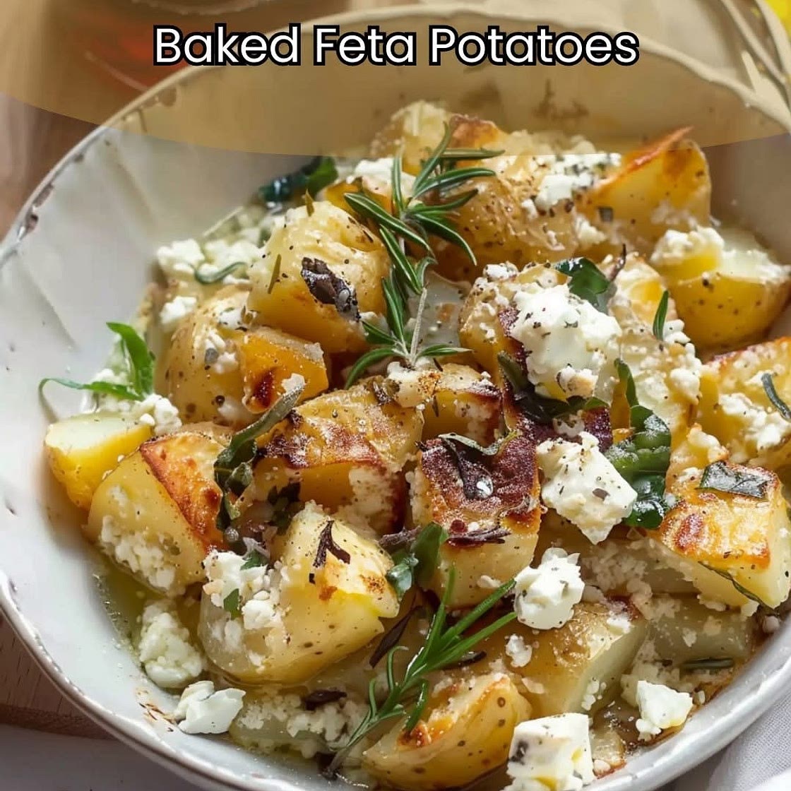 Baked Feta Potatoes