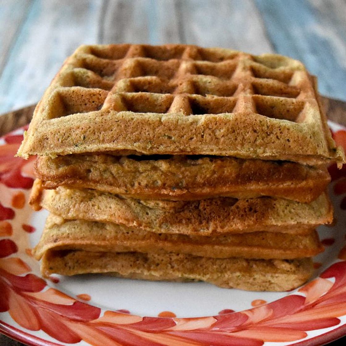 Zucchini Bread Waffles