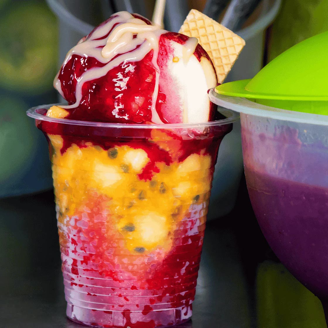 Colombian Fruit Salad with Syrup