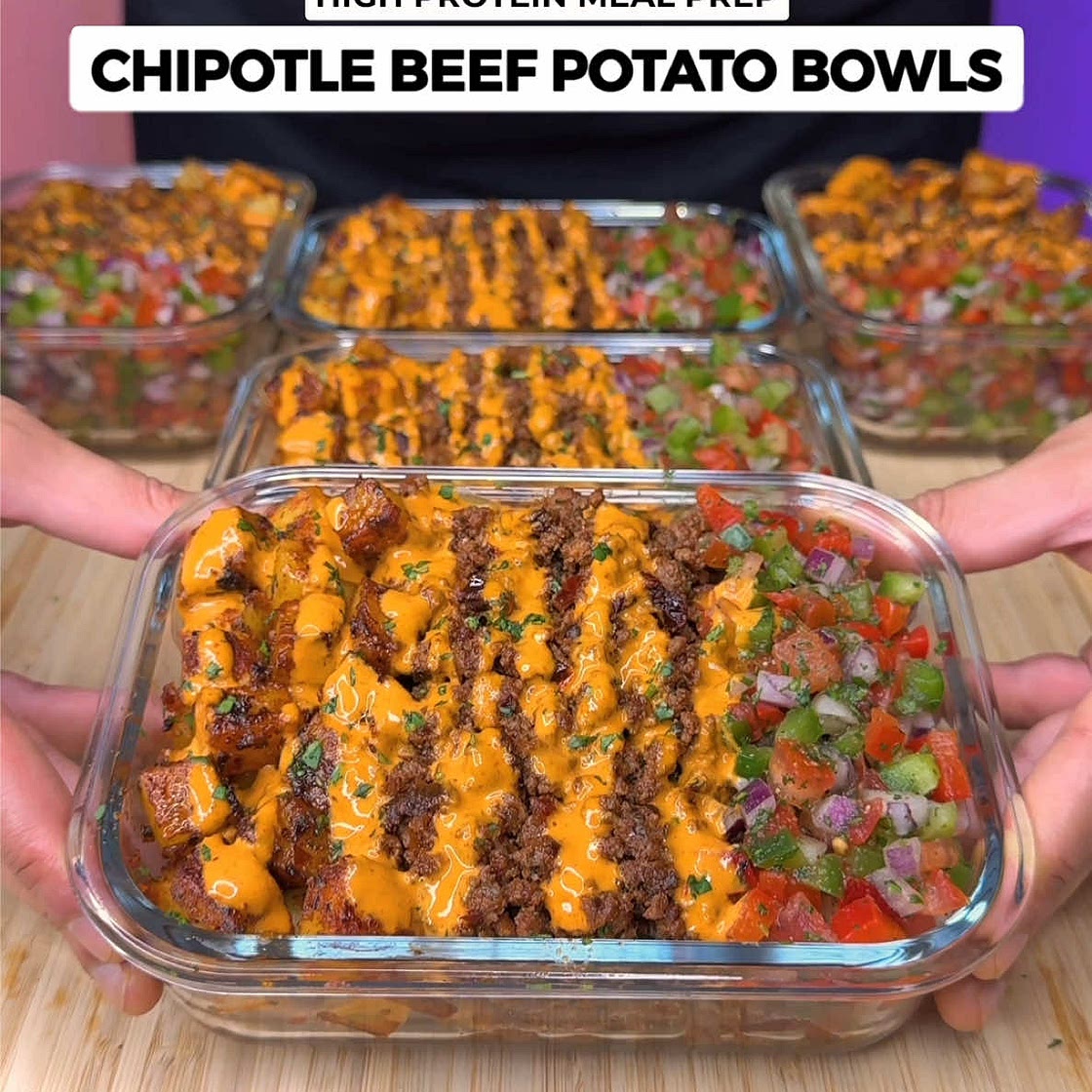 Bols de pommes de terre au bœuf aux chipotles faciles et riches en protéines