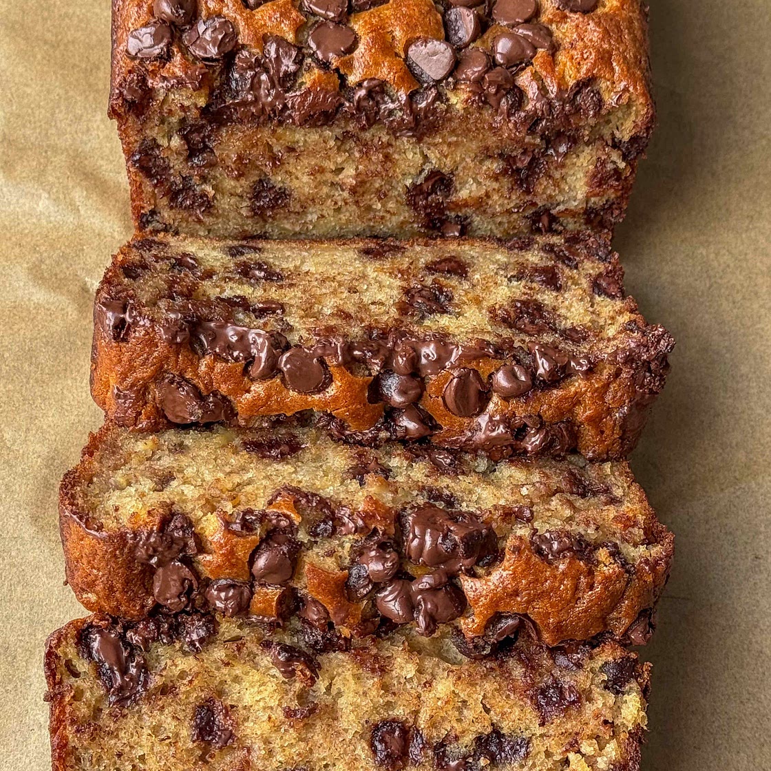 Super Moist Chocolate Chip Banana Bread
