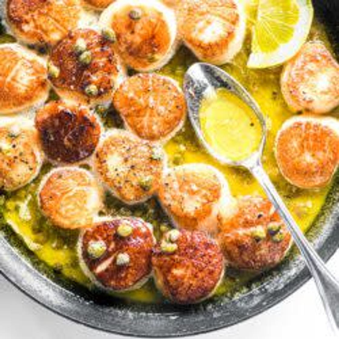 Seared Scallops with Lemon Butter