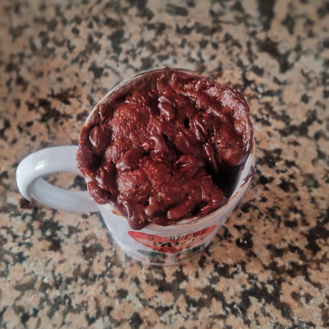 Bizcocho a la taza de chocolate