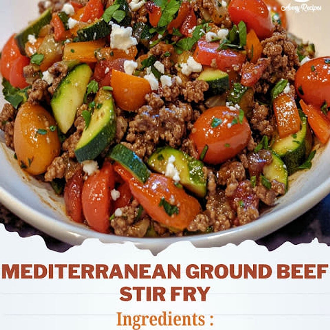 Mediterranean Ground Beef Stir Fry