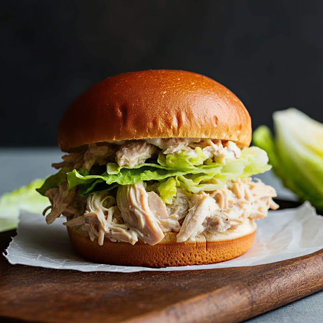 Slow Cooker Chicken Caesar Sandwiches Recipe