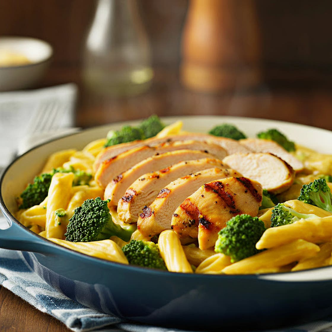 Creamy Chicken Broccoli Ziti Recipe in One Pot