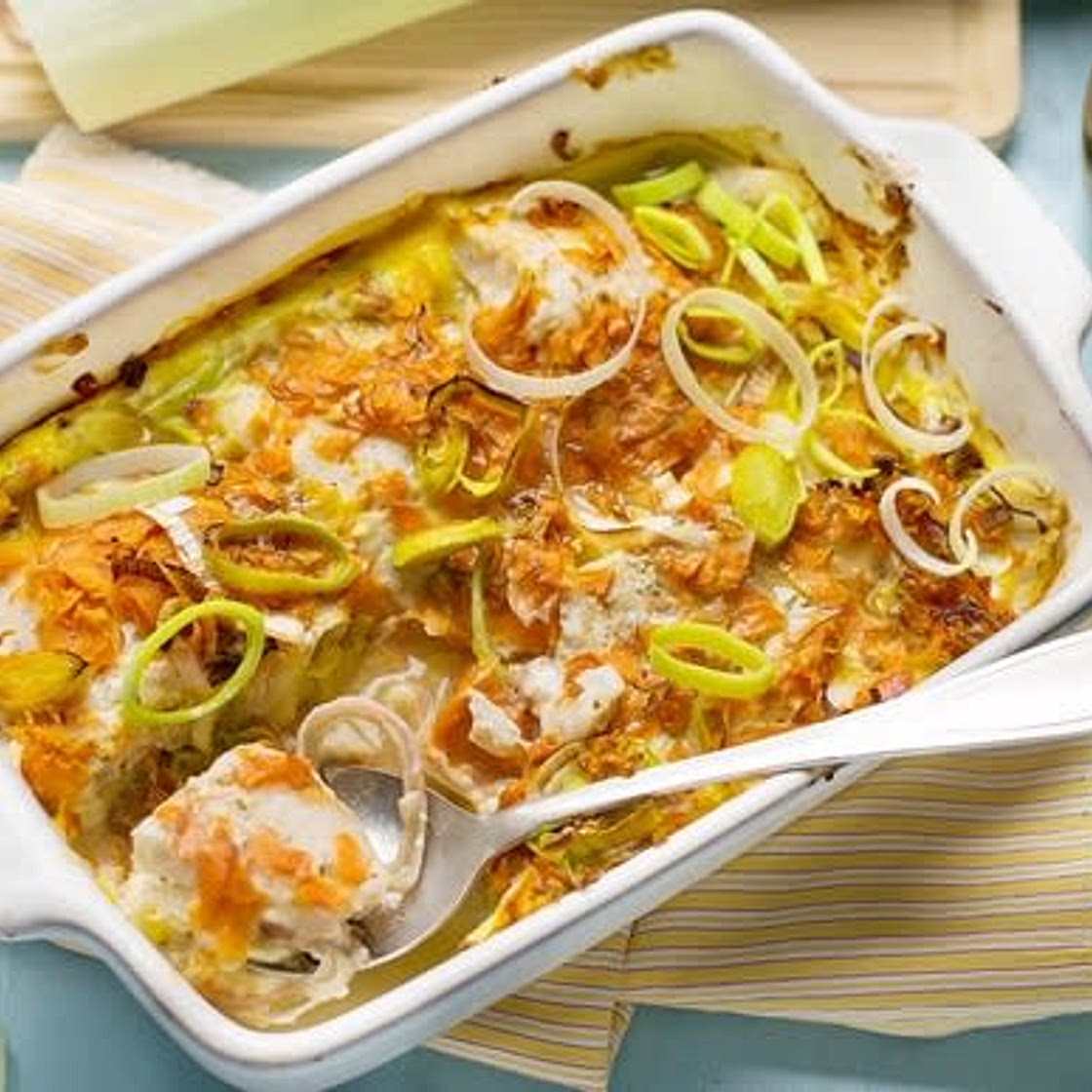 Омлет в духовке с минтаем