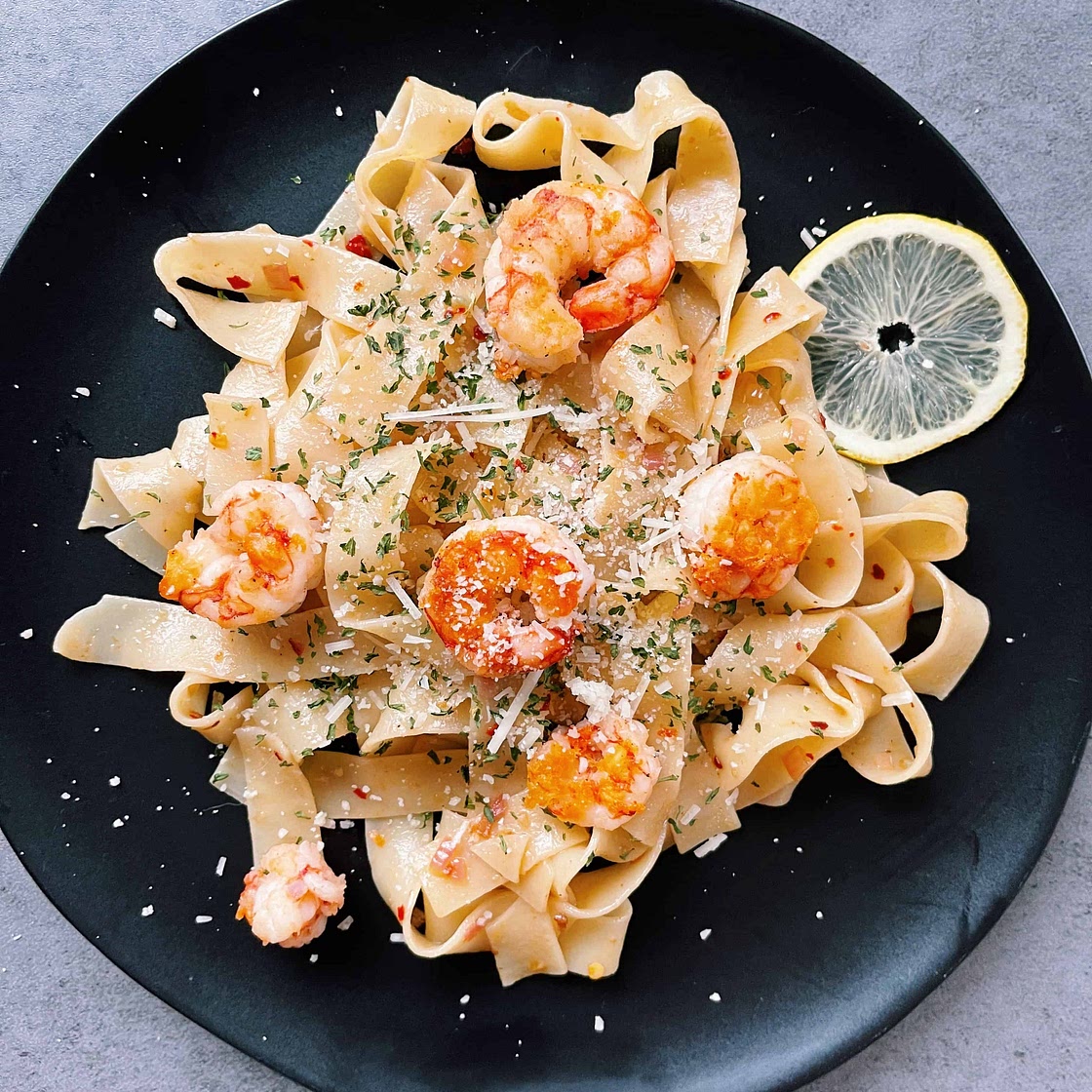 Lemon Shrimp Pasta