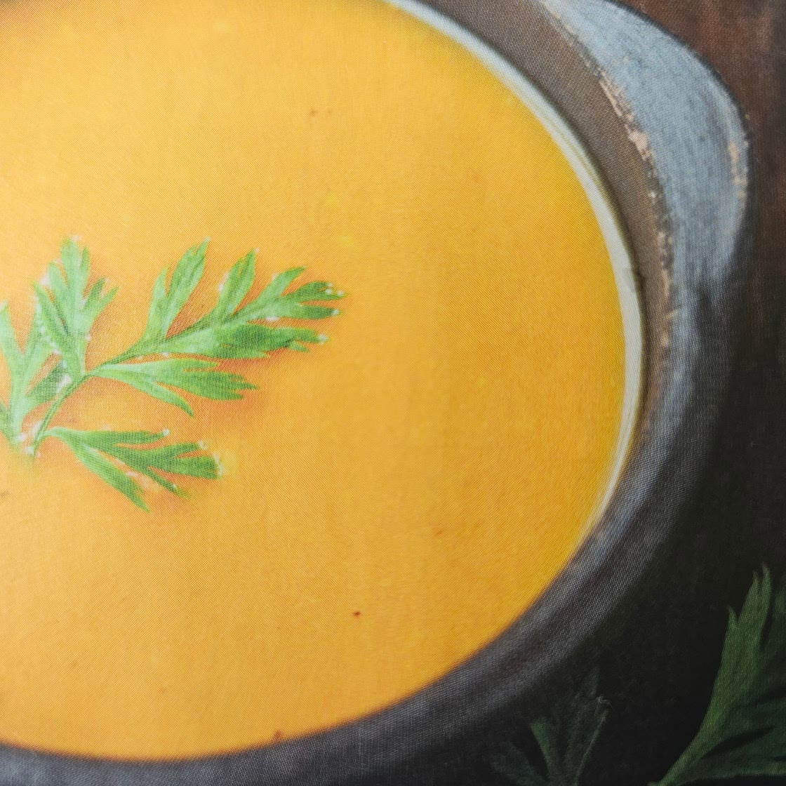 Butternut-Kürbis-Karotten und Koriander Suppe