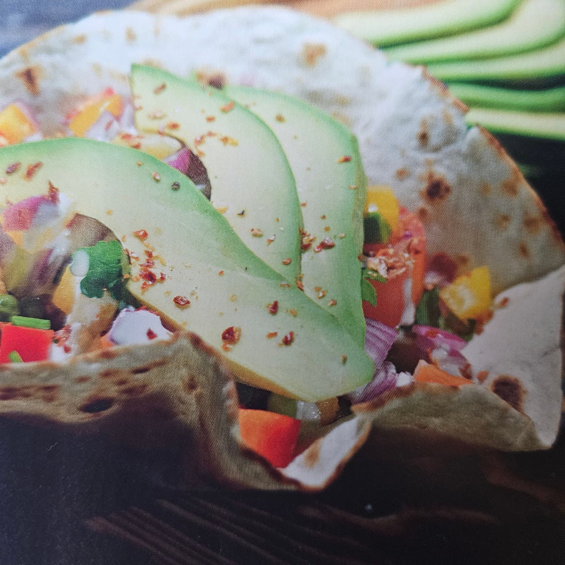 Tacosalat in wrap-"schalen"