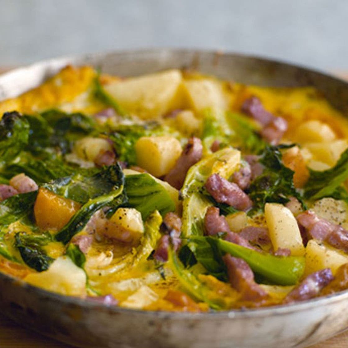 Bacon squeak frittata recipe