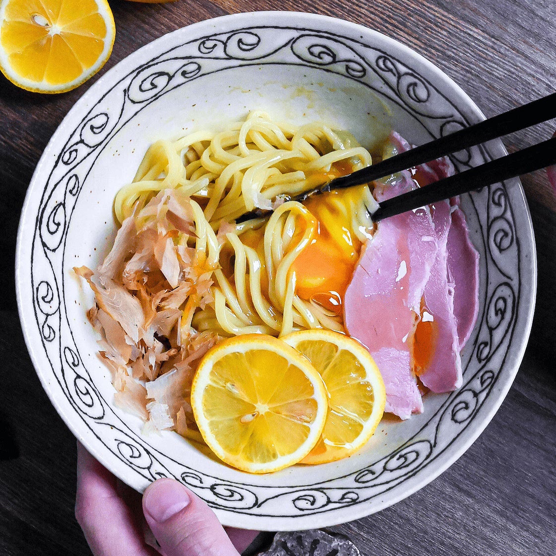 Tamago Kake Men (TKM Japanese Egg on Noodles)