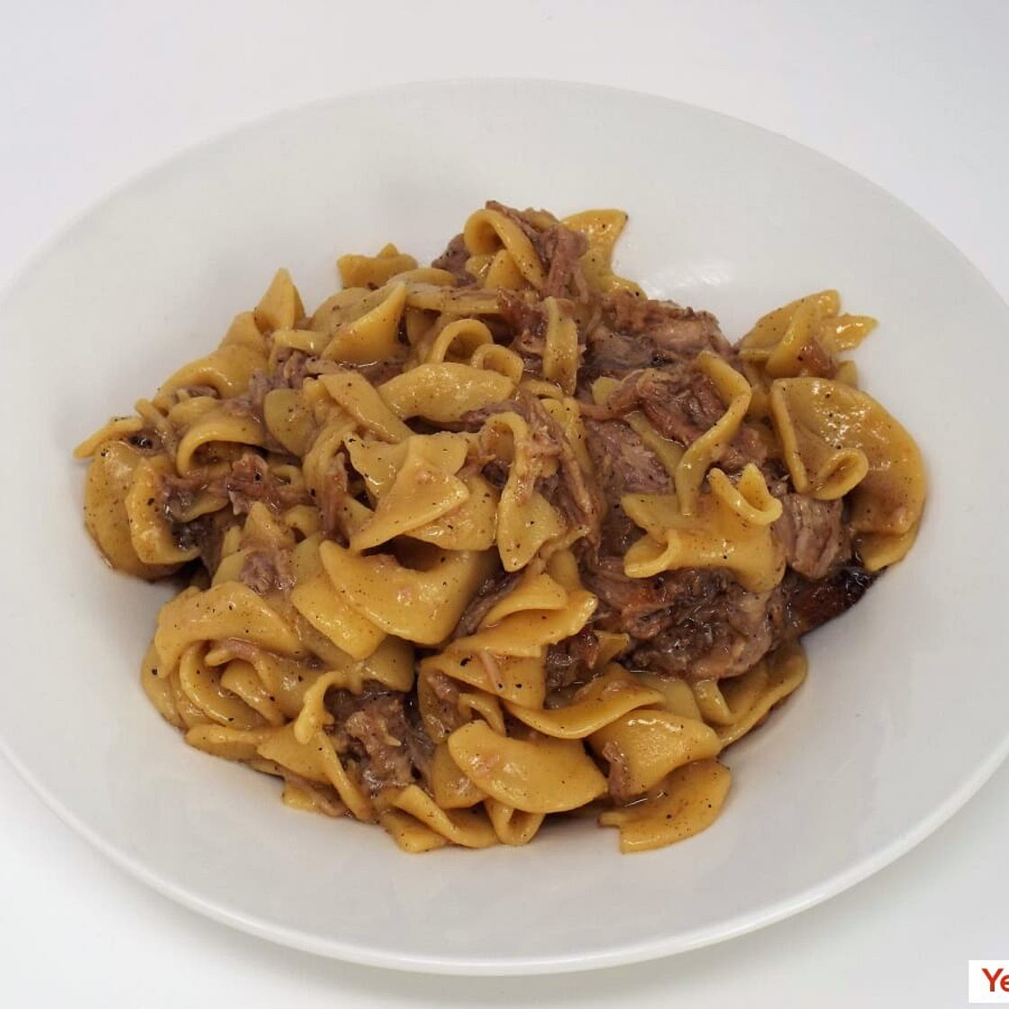 Slow Cooker Pork and Noodles