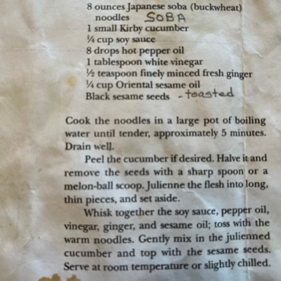 Asian Noodles