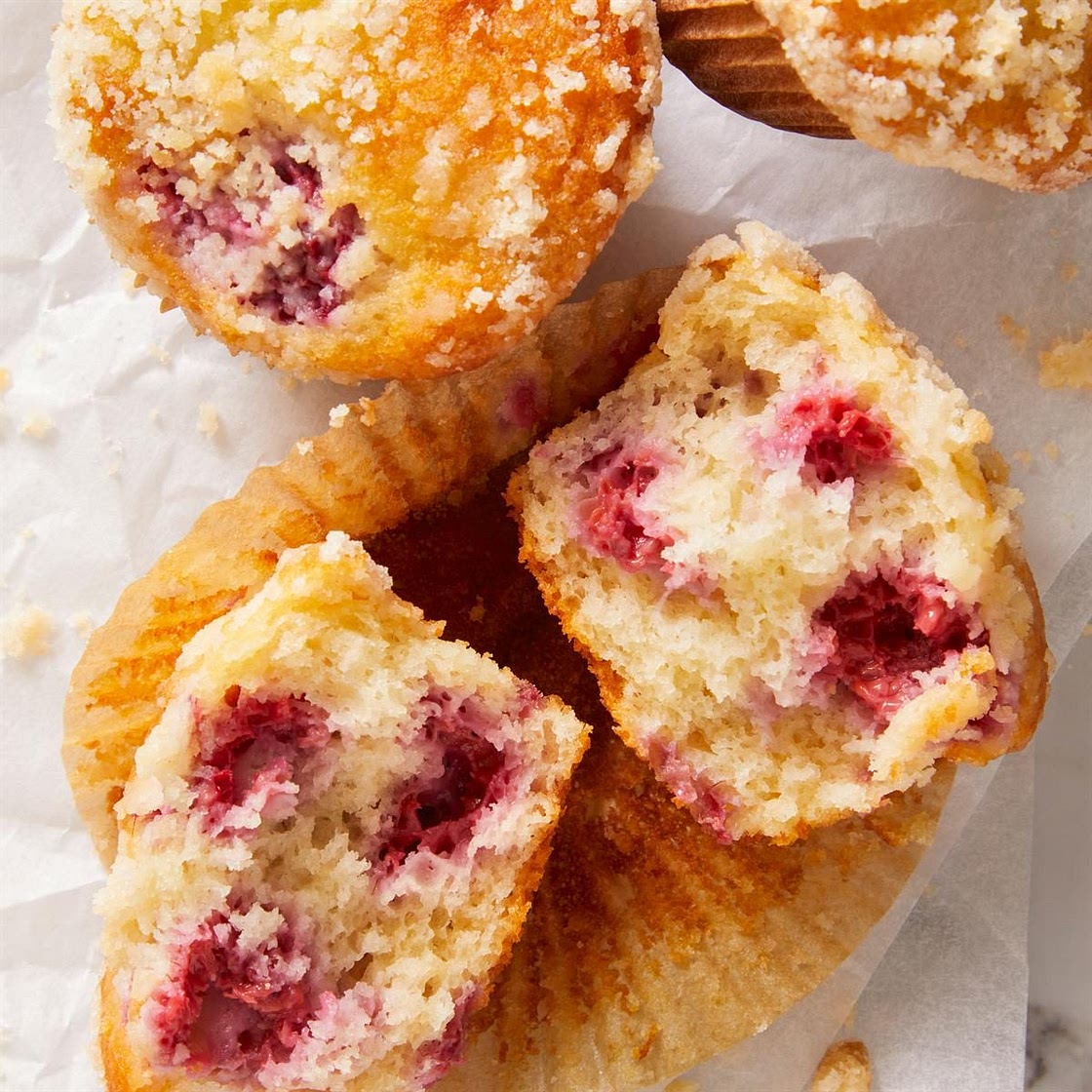 Lemon-Raspberry Streusel Muffins