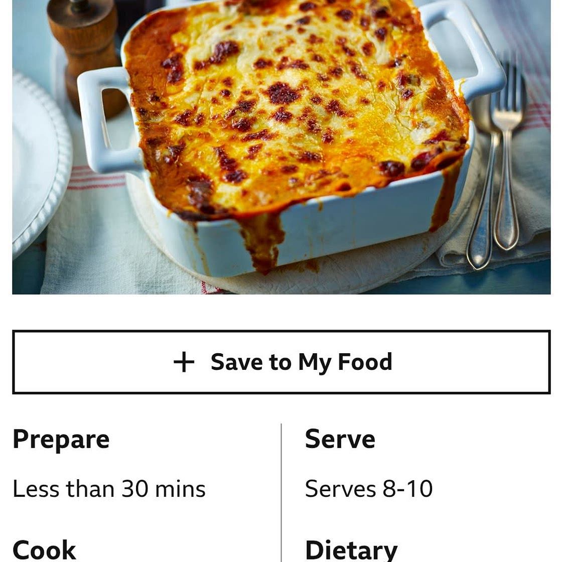 Mary Berry Lasagne