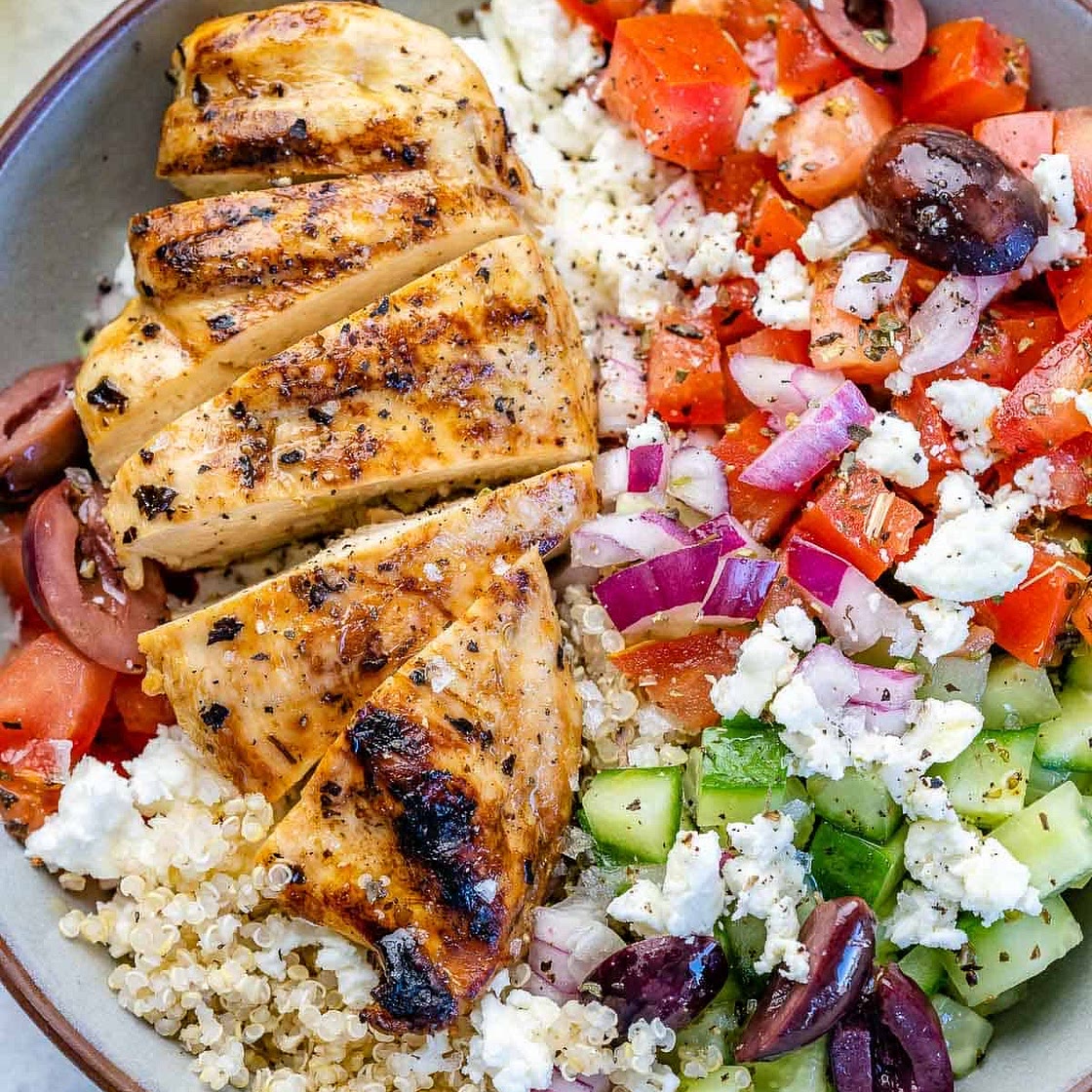 Poulet à la grecque 