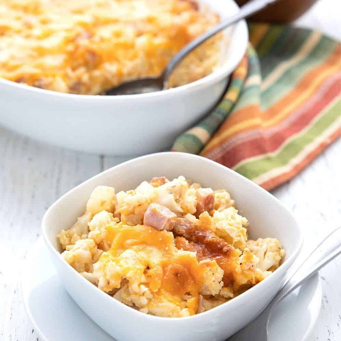 Keto Ham and Cauliflower Casserole