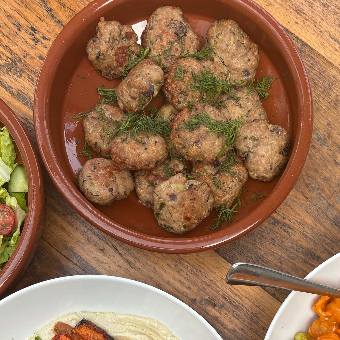 Greek Chicken Meatball Bowls