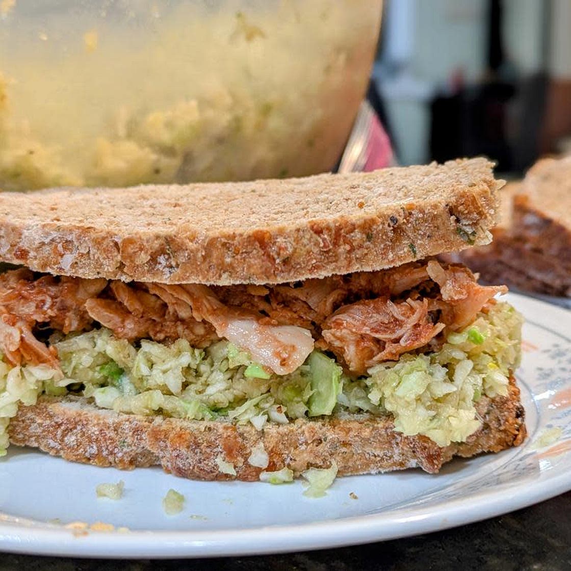 BBQ Pulled Chicken and Coleslaw