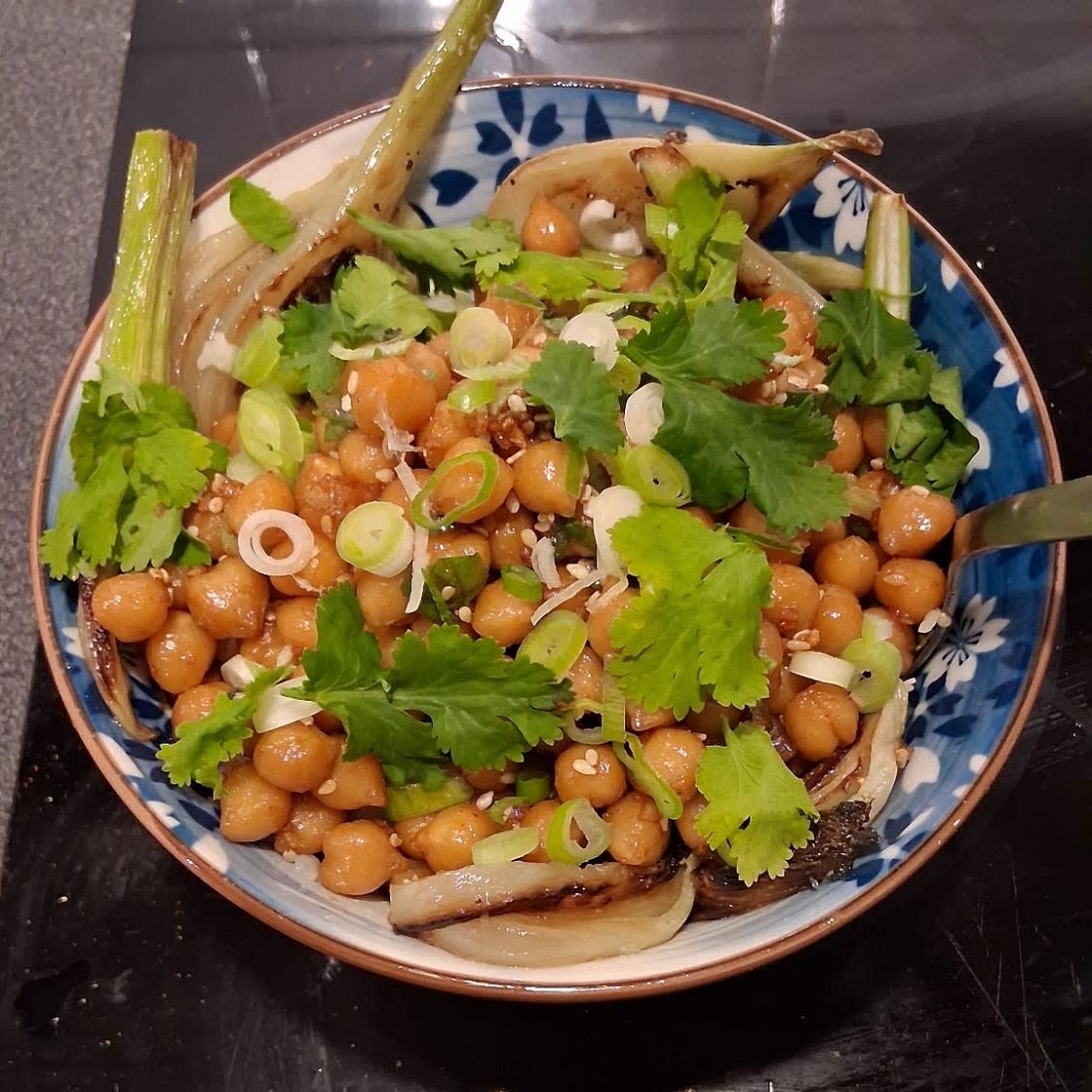 Sticky Sesame Chickpea