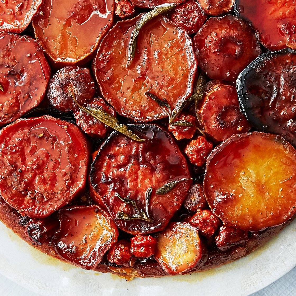 Root Vegetable Tarte Tatin